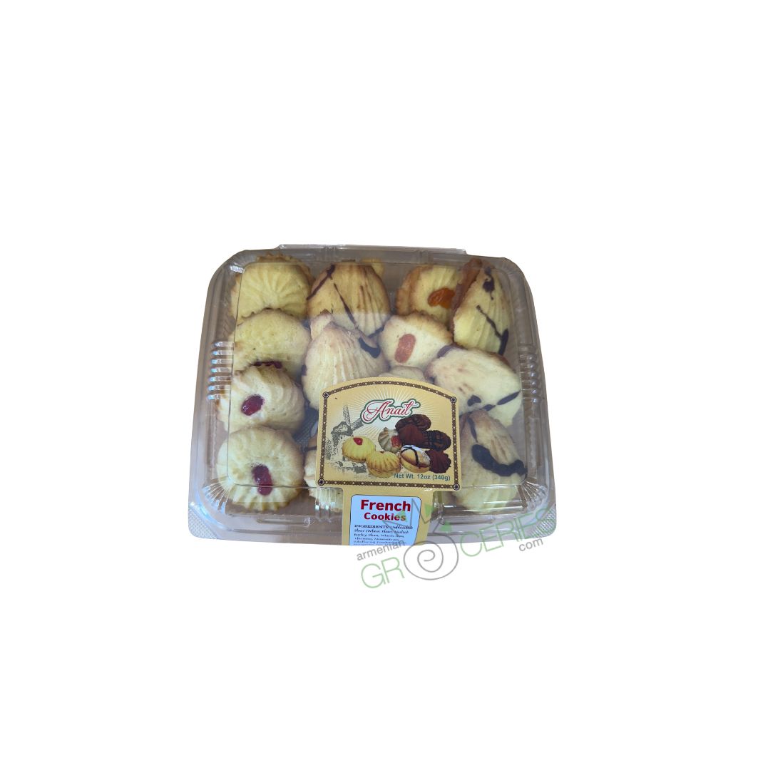 Anait Assorted French Cookies – Gourmet Butter Cookies with Nuts, Chocolate, and Jam