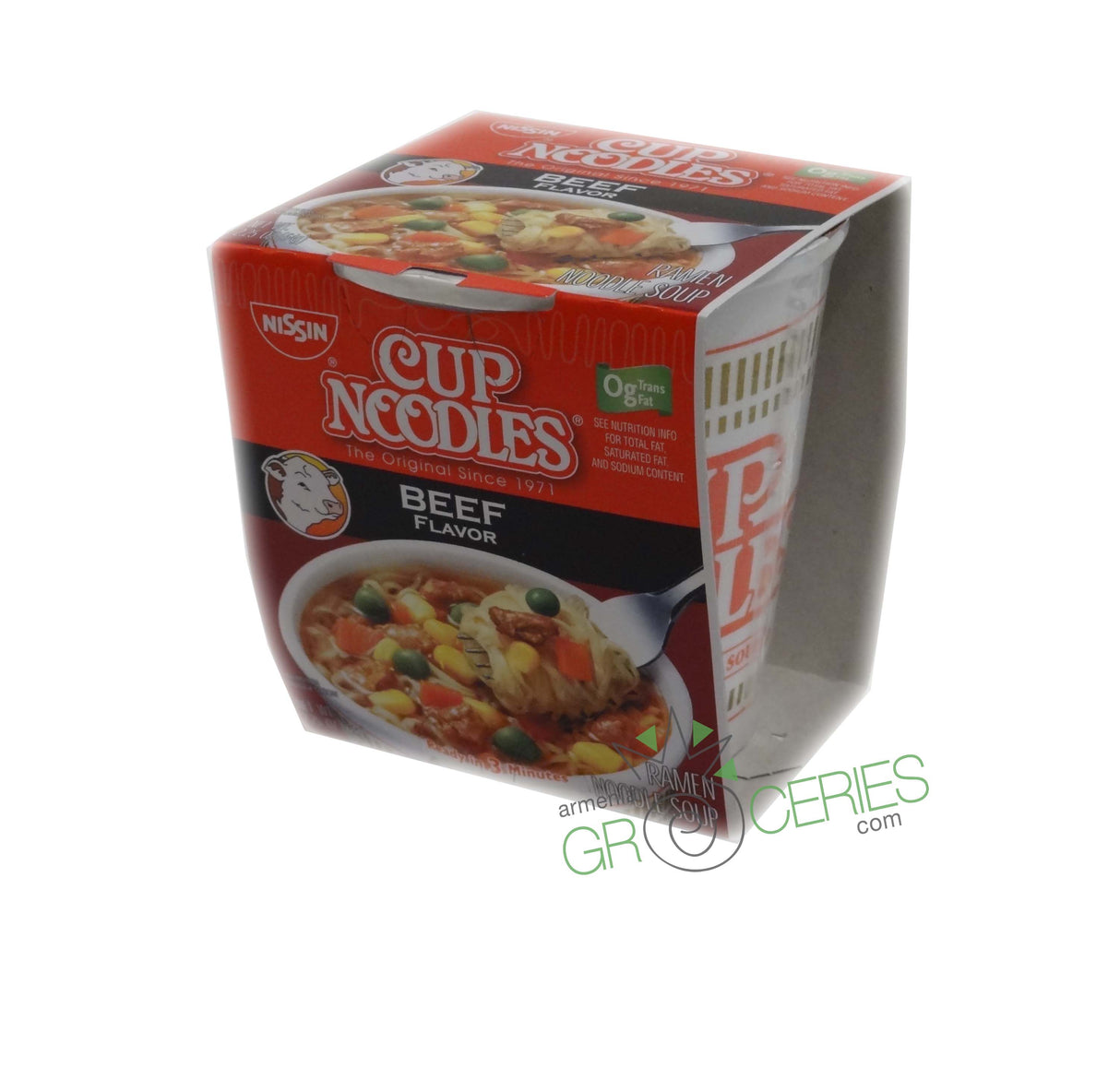 Nissin Cup Noodles Beef Flavor Ramen Noodle Soup