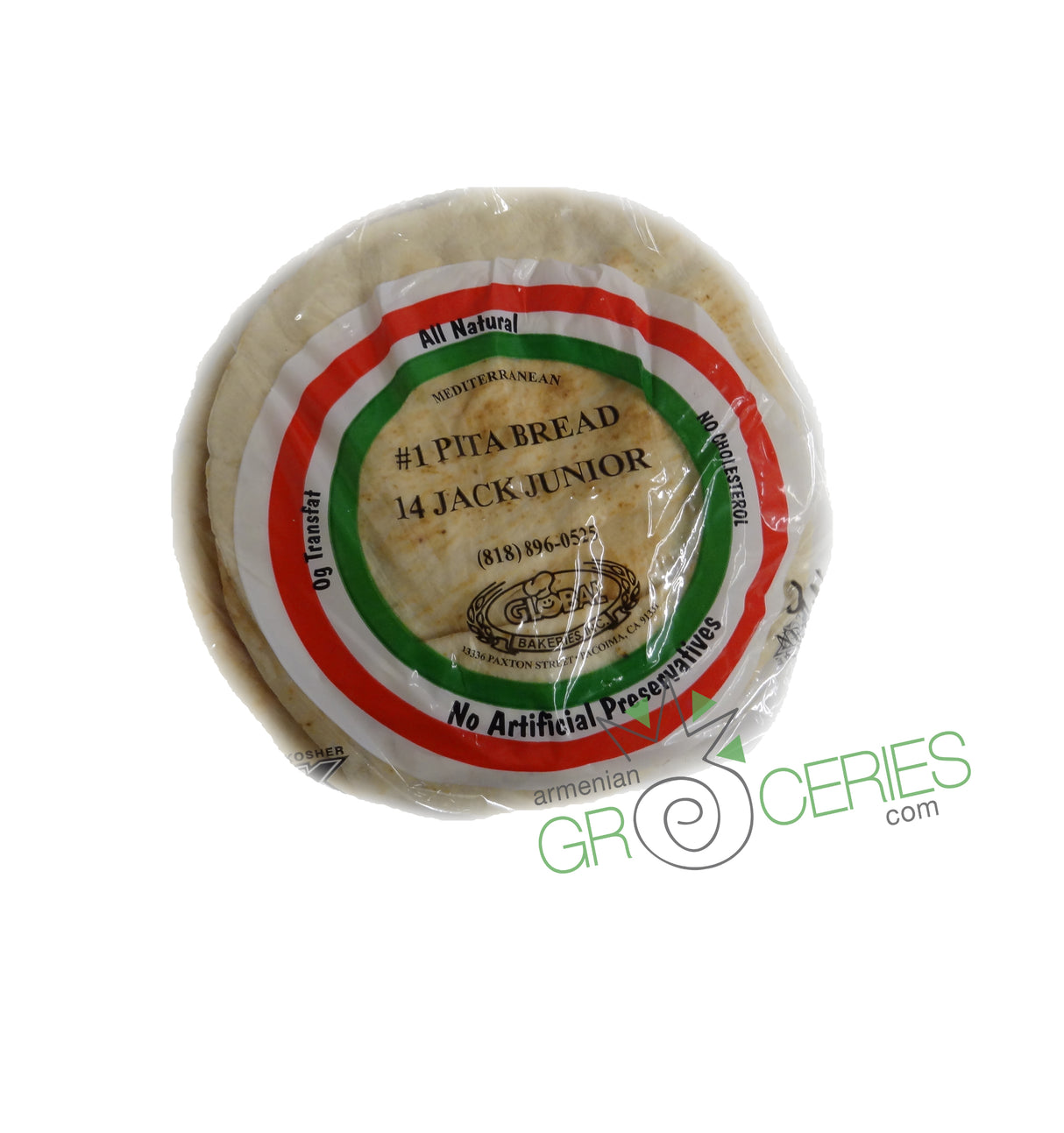 Global Mediterranean Pita Bread – 14 Jack Junior