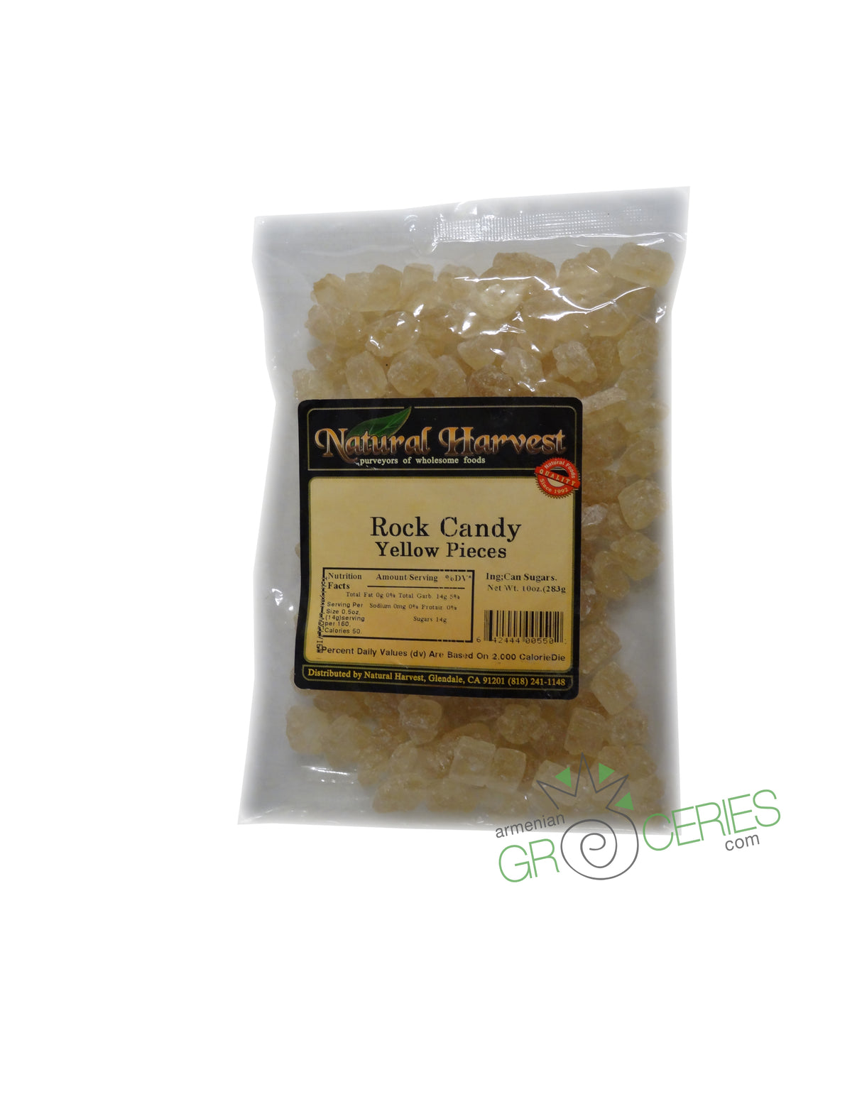 Natural Harvest Rock Candy – Yellow Pieces