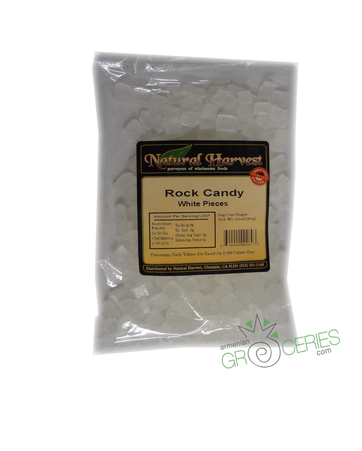 Natural Harvest Rock Candy – White Pieces