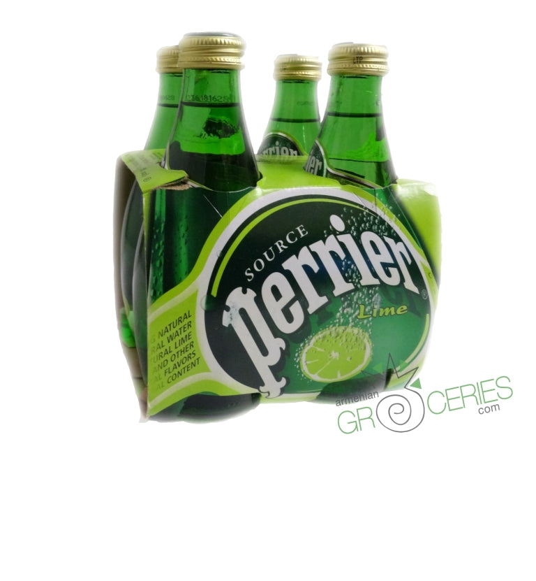 Perrier Sparkling Natural Mineral Water with Lime