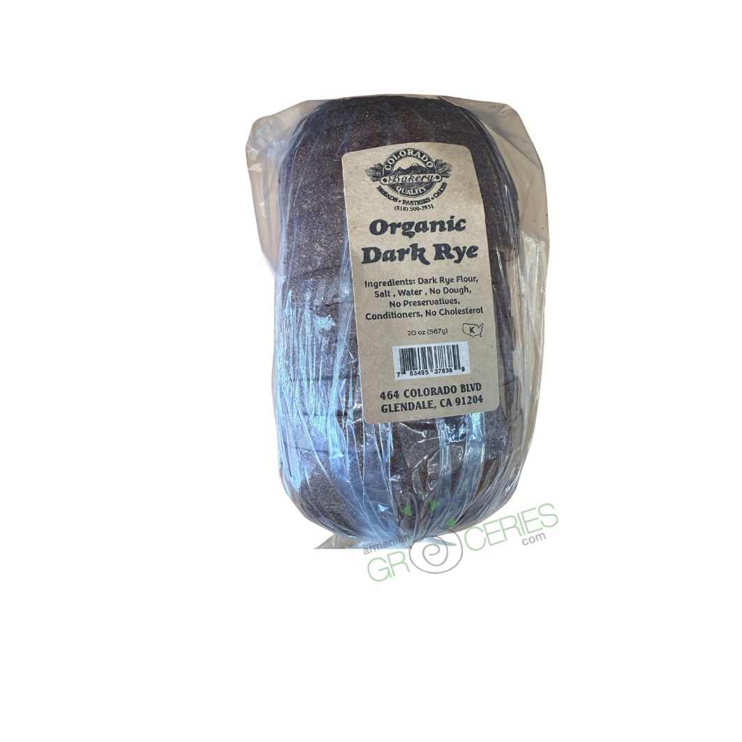 Colorado Bakery – Organic Dark Rye Bread