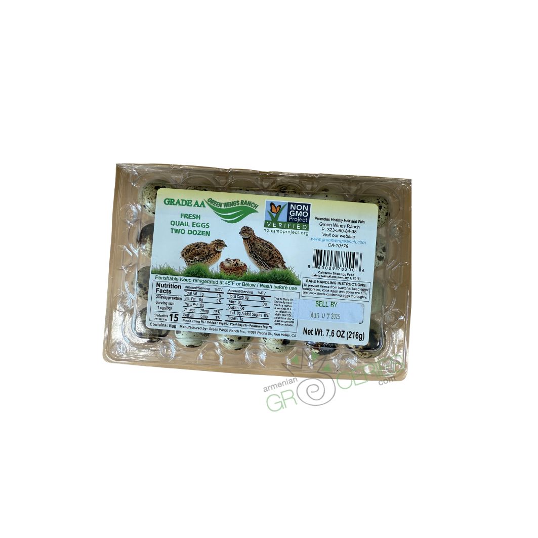 Green Wings Ranch Fresh Quail Eggs – 24 Count (Grade AA, Non-GMO)