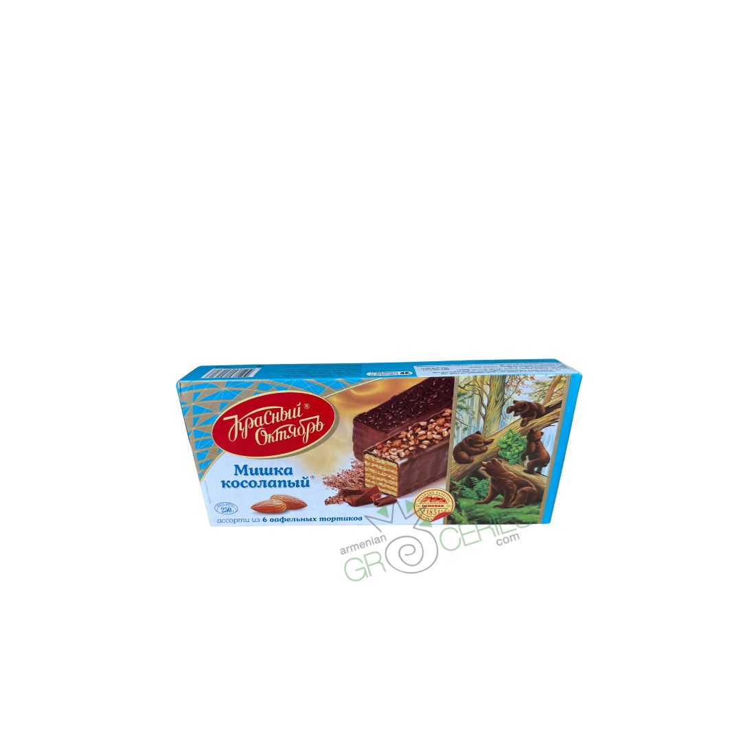 Krasny Oktyabr “Mishka Kosolapy” Chocolate Wafer Cake Assortment