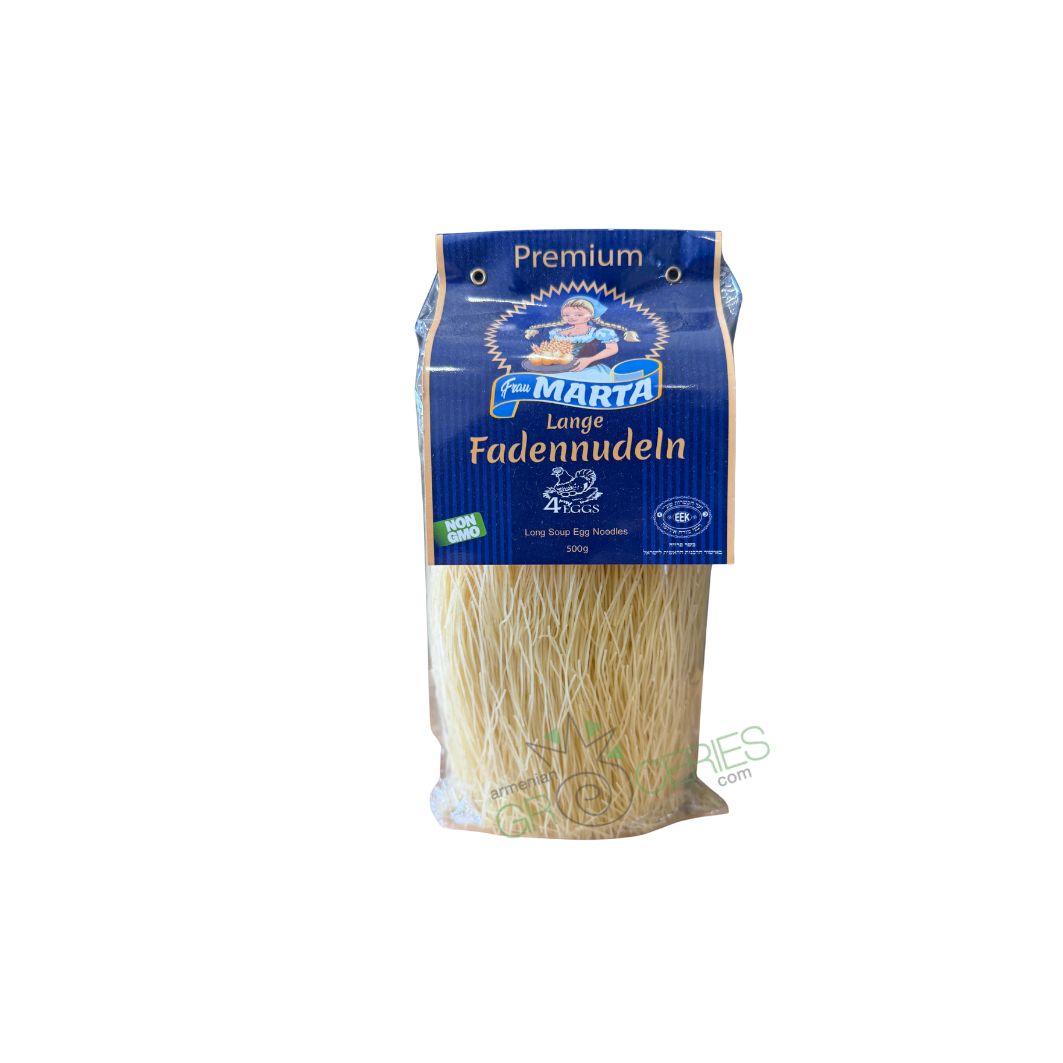 Marta Premium Lange Fadennudeln – Long Soup Egg Noodles (4 Eggs)