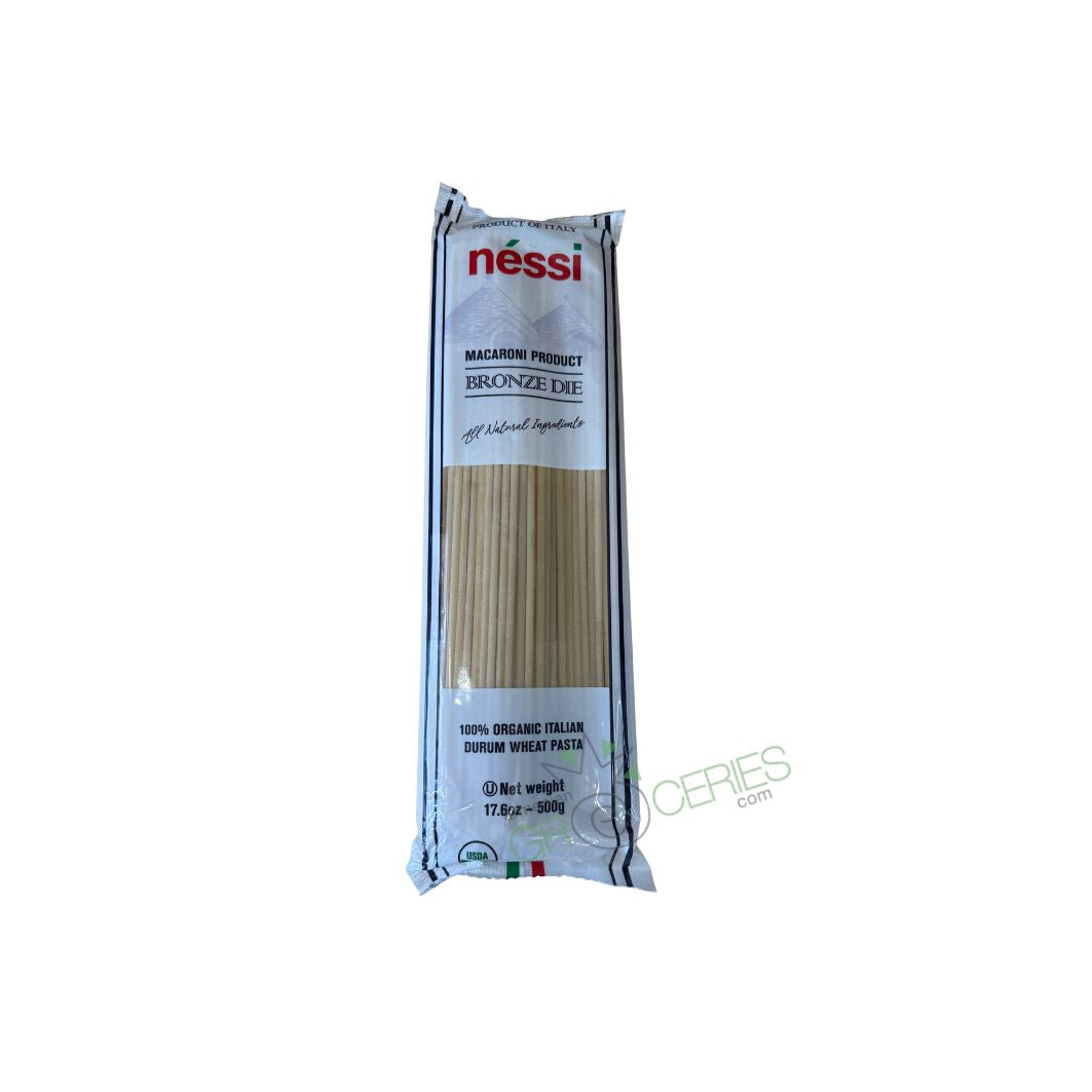 Nessi Organic Bucatini Pasta – Bronze Die, 100% Italian Durum Wheat