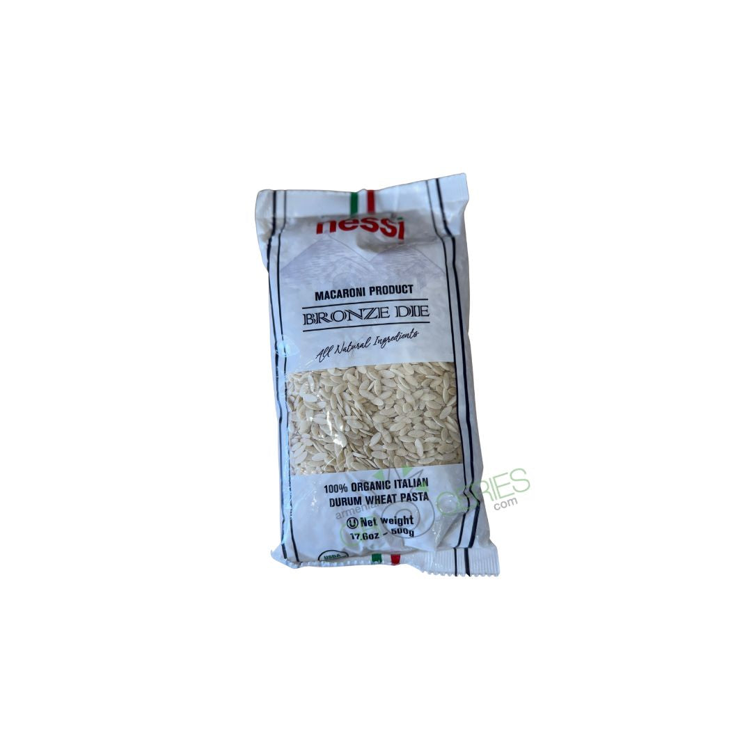 Nessi Organic Orzo – Bronze Die Cut