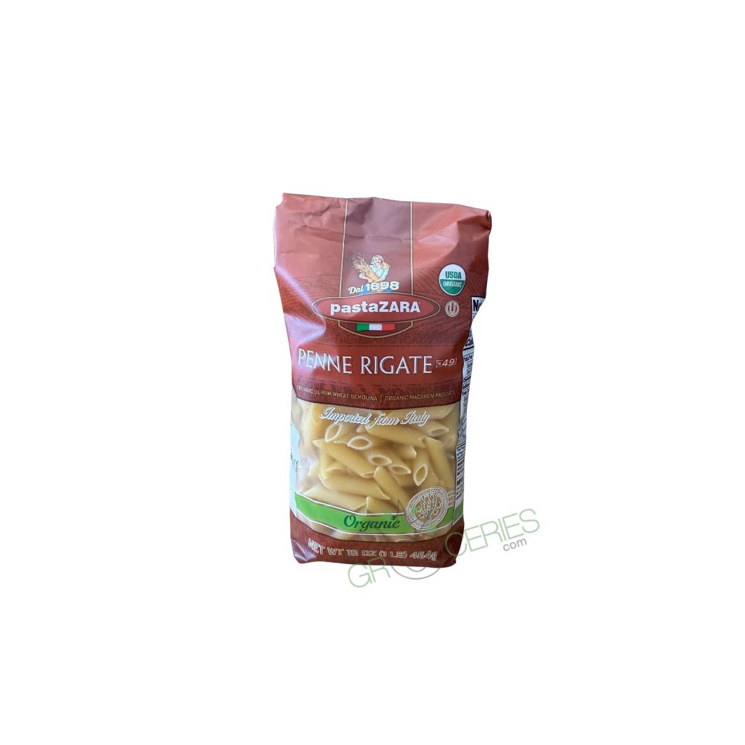 Pasta Zara Organic Penne Rigate No. 49