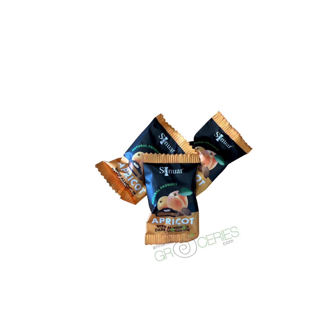 Sonuar Apricot with Almond in Dark Chocolate