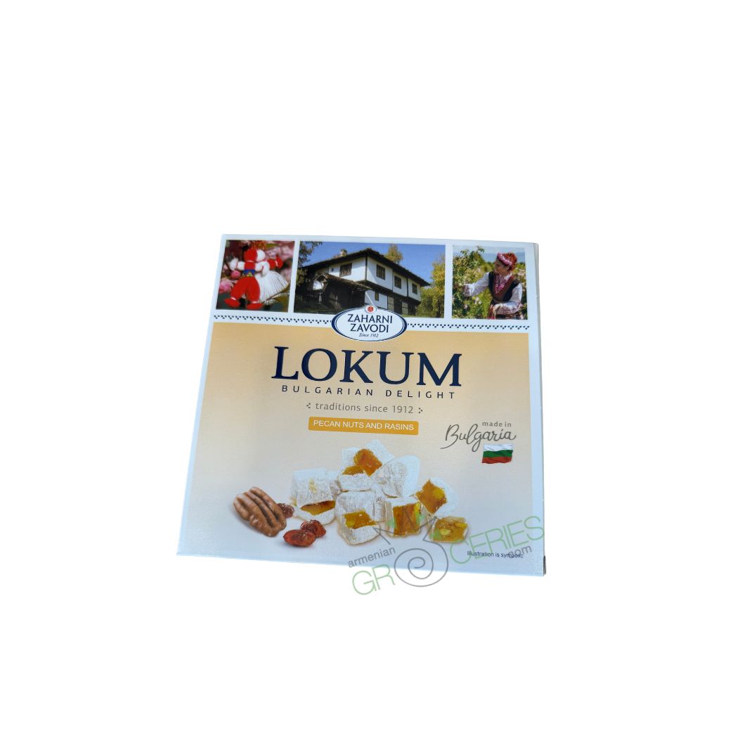 Lokum Bulgarian Delight – Pecan Nuts and Raisins