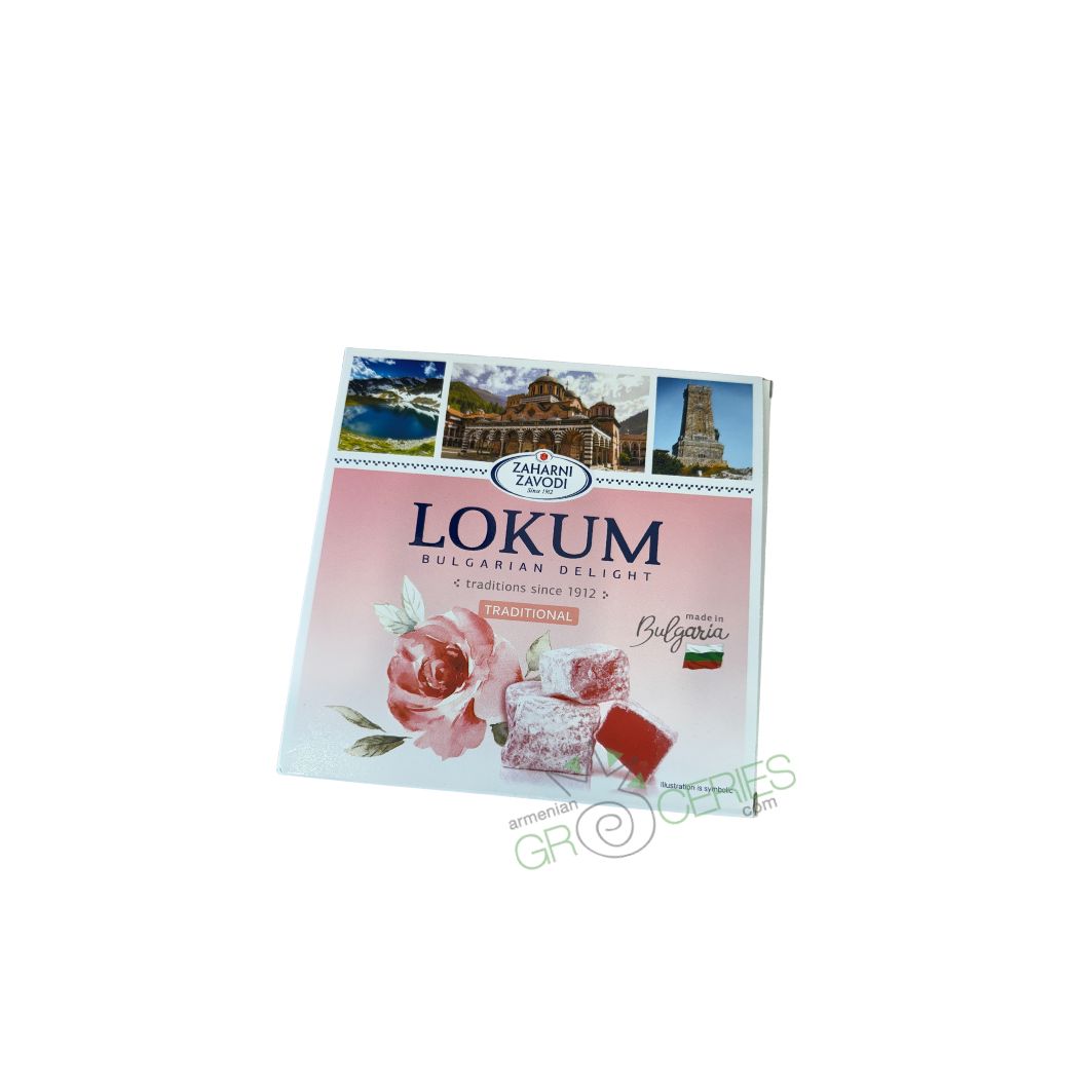 Lokum Bulgarian Delight – Traditional (Rose Flavor)